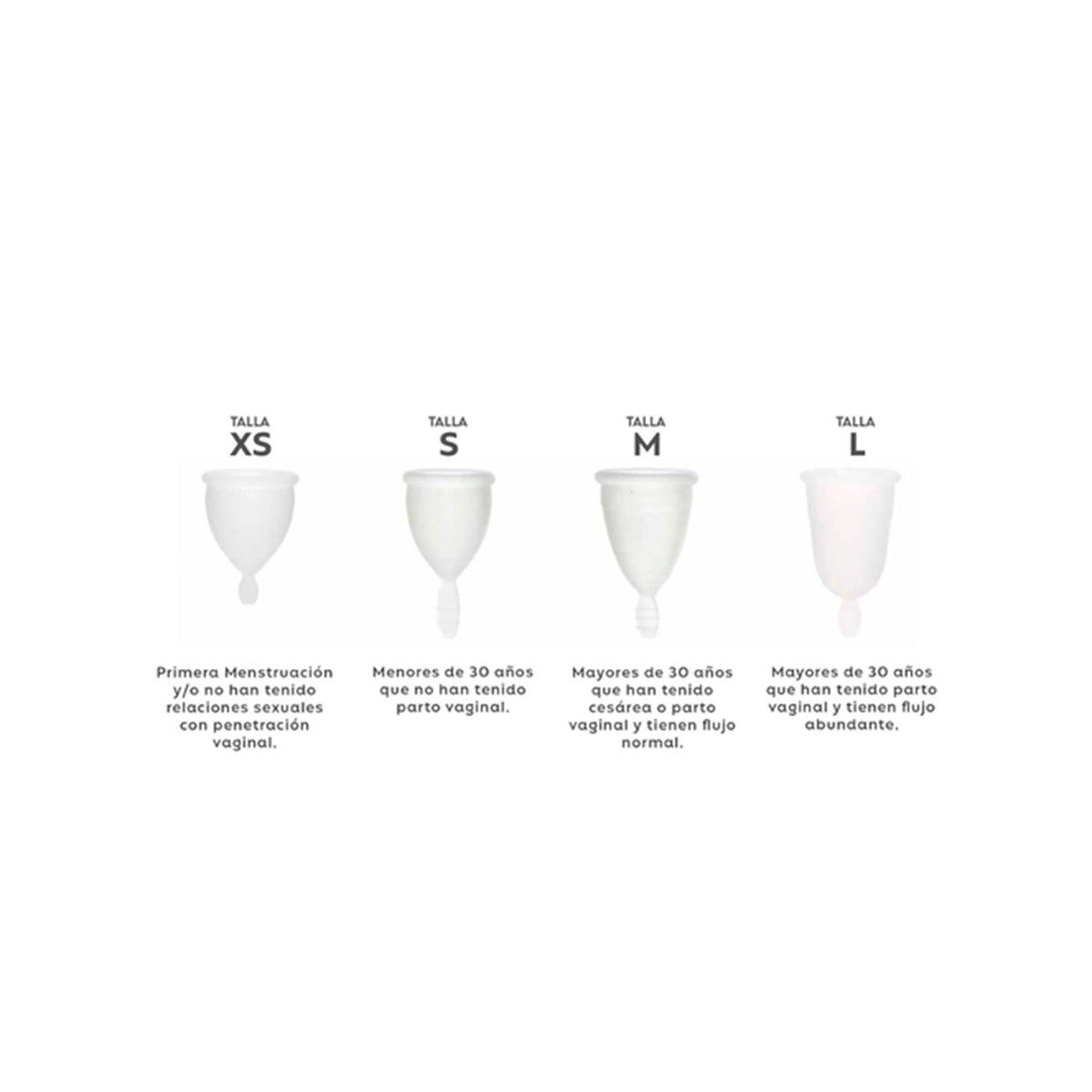 MIALUNA - Copa Menstrual Mia Luna Blanco Talla M MIALUNA