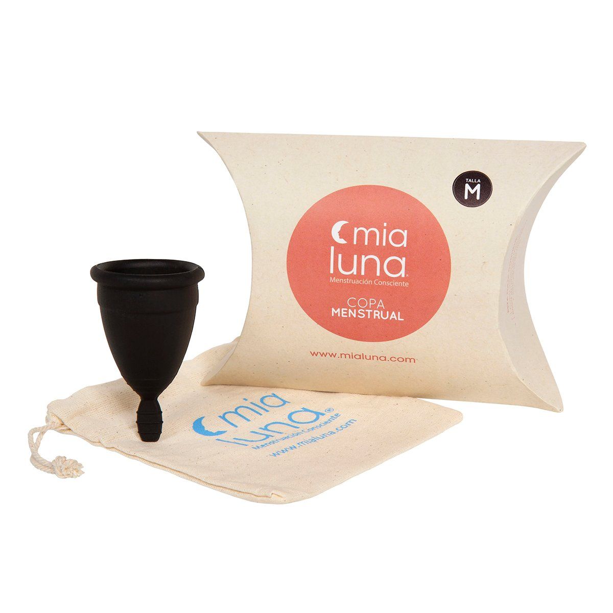 MIALUNA - Copa Menstrual Mia Luna Mia Black Negro Talla M MIALUNA
