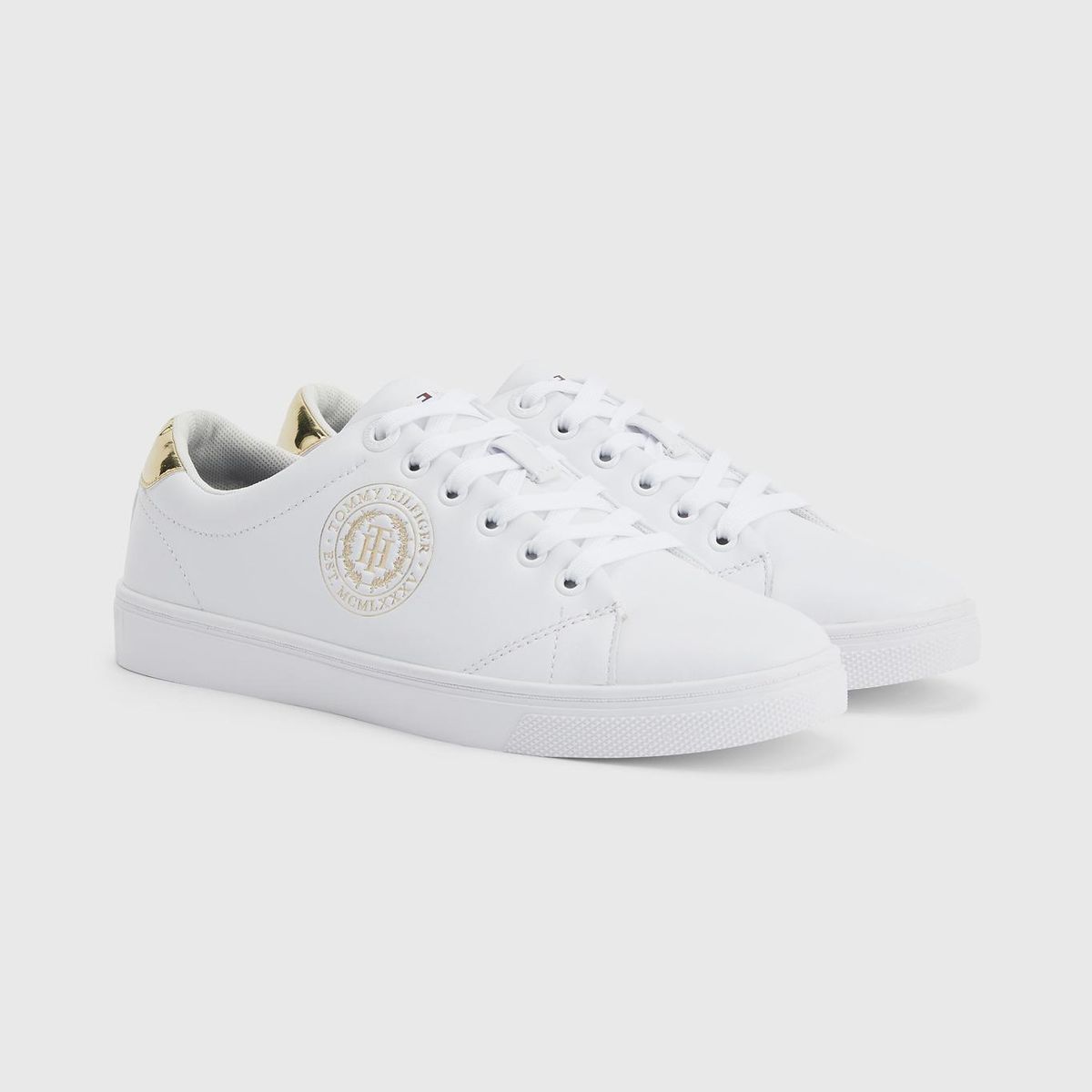 TOMMY HILFIGER - Zapatillas Con Suela Cupsole Y Logo Blanco Tommy Hilfiger