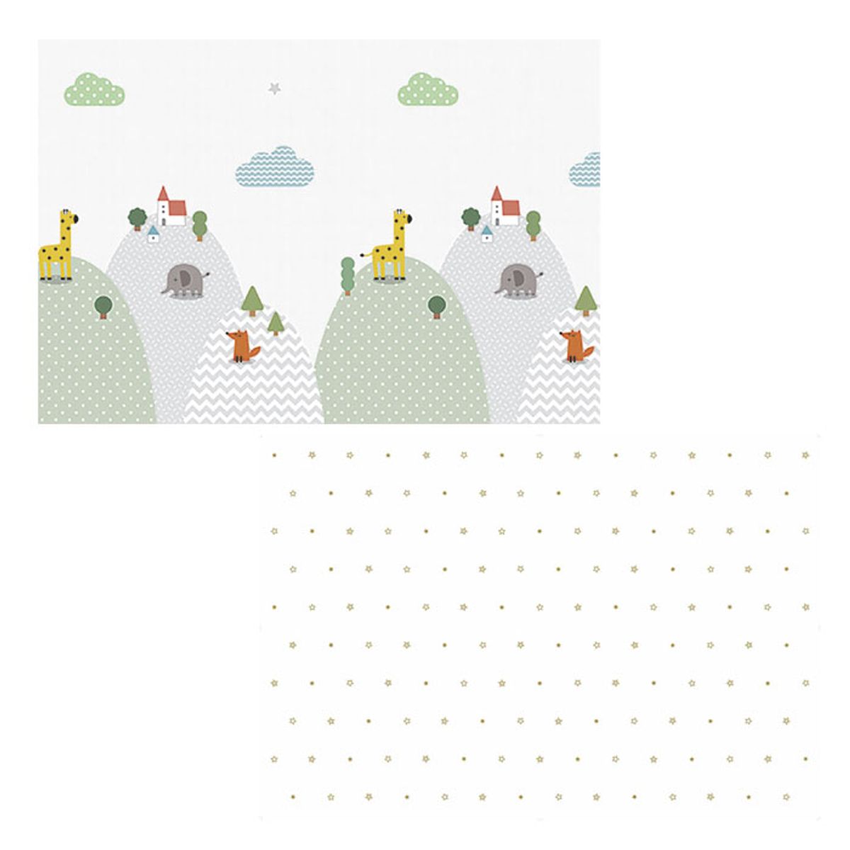 BRIC - Playmat Bebe Antigolpes Reversible 185x125 cm Dreams