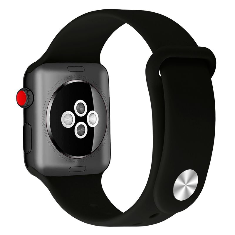 GENERICO - Correa Banda Boton Iwatch Applewatch Negro 38-40-41MM