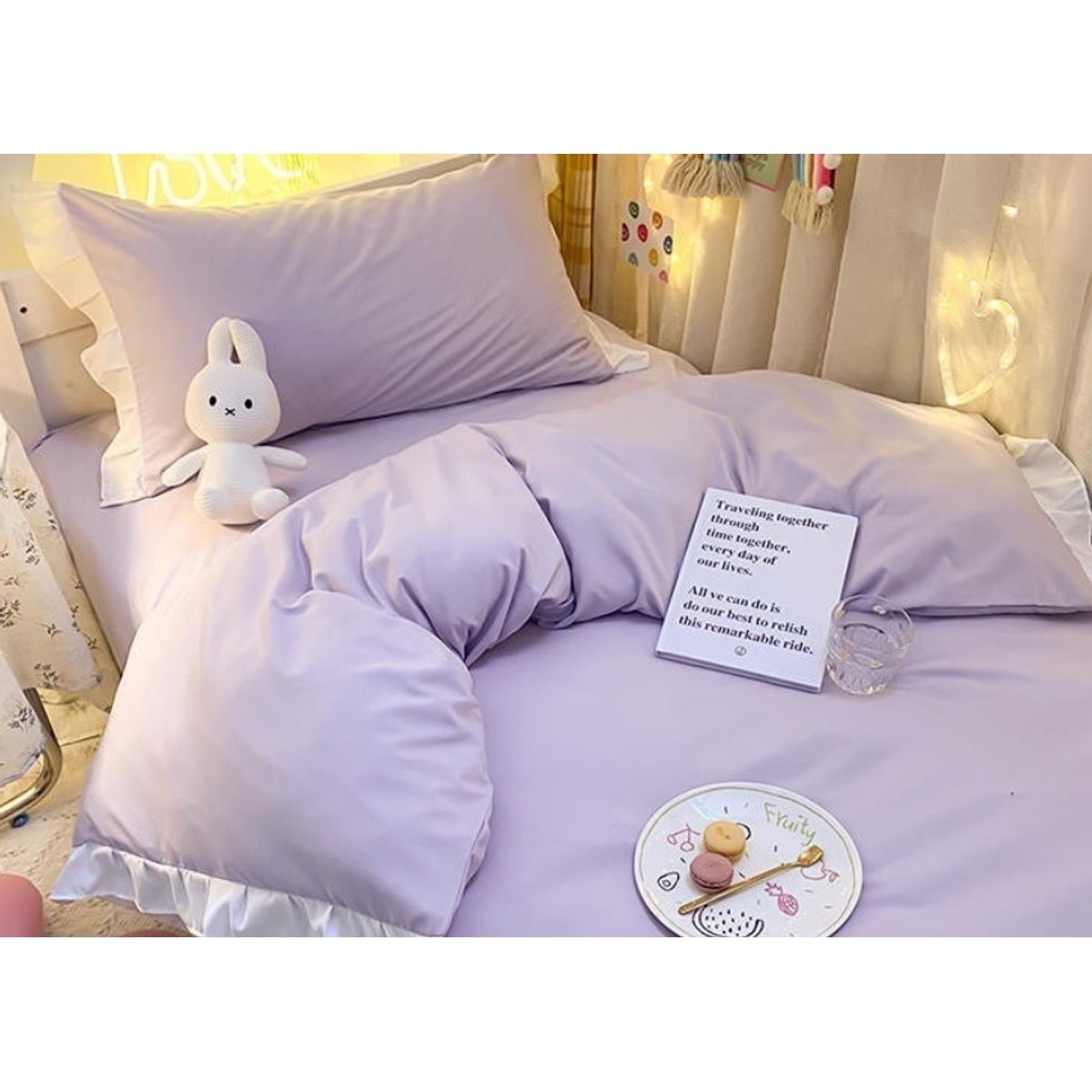 HOMER DESIGN - Set Ropa De Cama Sabanas +funda De Plumon 2 Plazas hm21