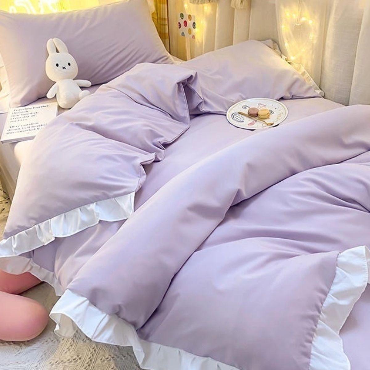 HOMER DESIGN - Set Ropa De Cama Sabanas +funda De Plumon 2 Plazas hm21