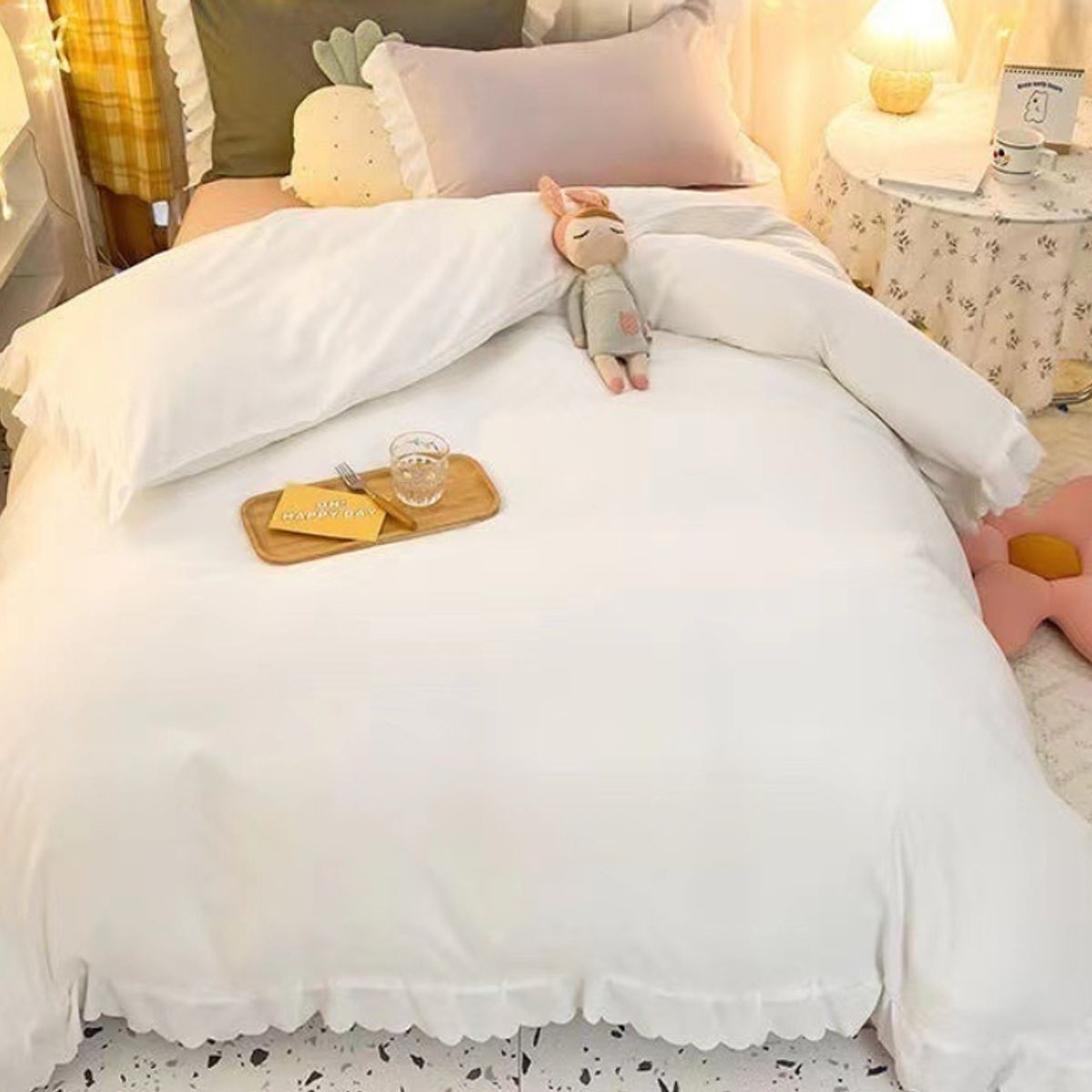 HOMER DESIGN - Set Ropa De Cama Sabanas +funda De Plumon 2 Plazas hm19