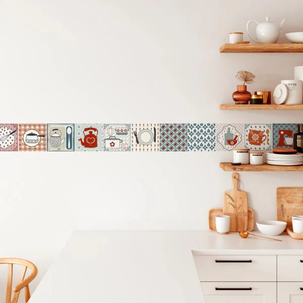 BRIKETO - Azulejos autoadhesivos decorativos Kitchen