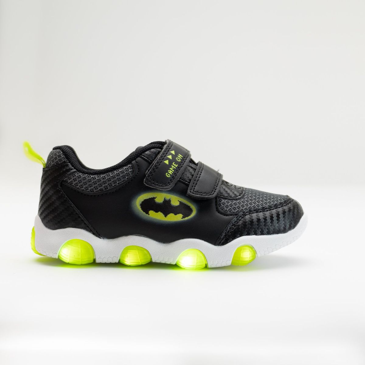DC COMICS - Zapatilla Luces Niño Batman Capa Negro Dc Comics