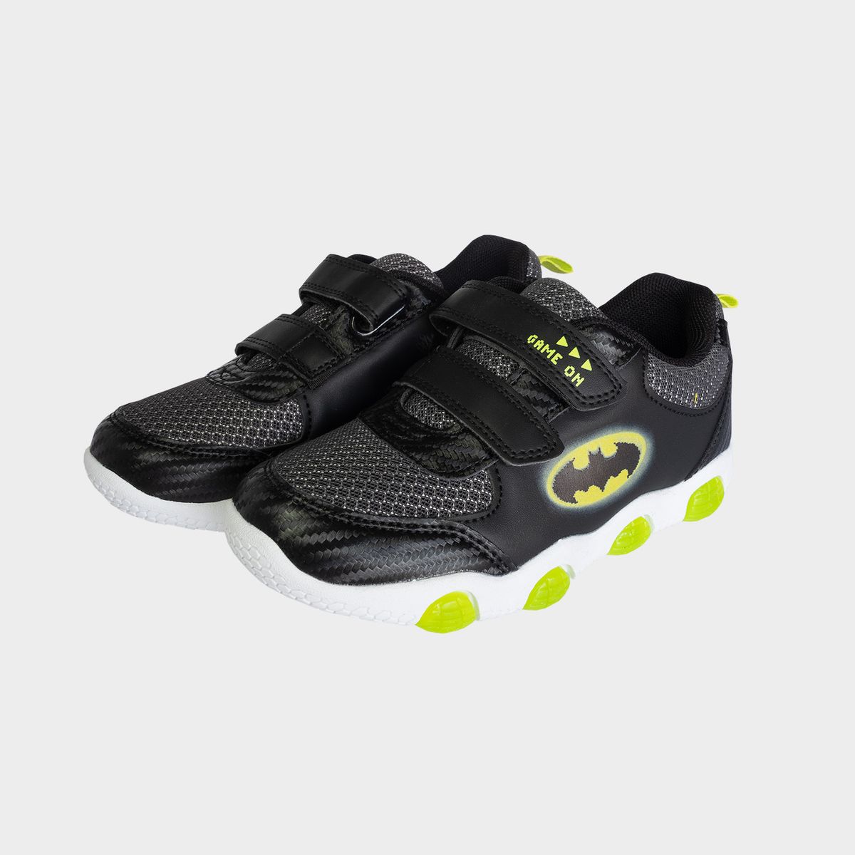 DC COMICS - Zapatilla Luces Niño Batman Capa Negro Dc Comics