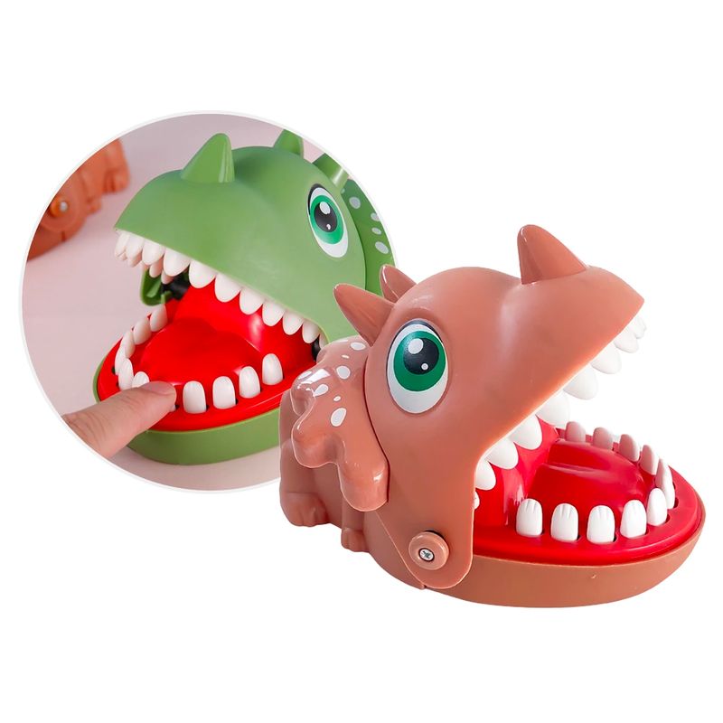 GENERICO - Juguete Tricerator Dino Mordelon Dentista Clasico Juego Mesa