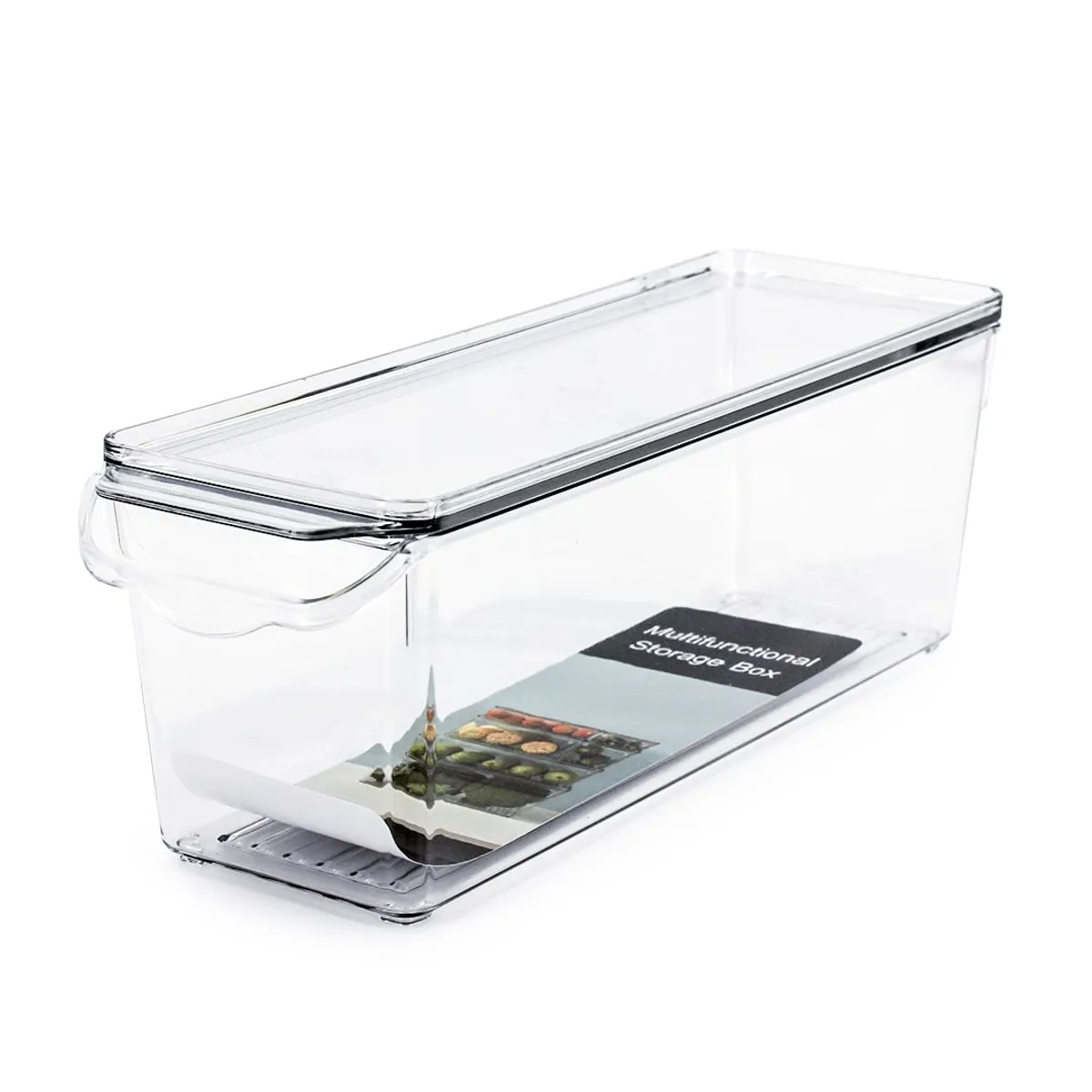 NEWTREE - Organizador para Refrigerador con Tapa 10x30x10cm