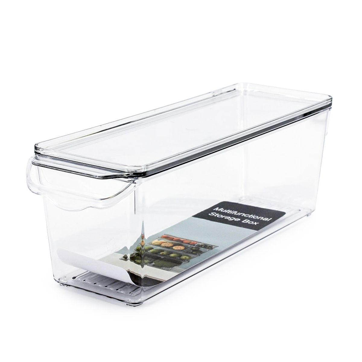 NEWTREE - Organizador para Refrigerador con Tapa 10x30x10cm