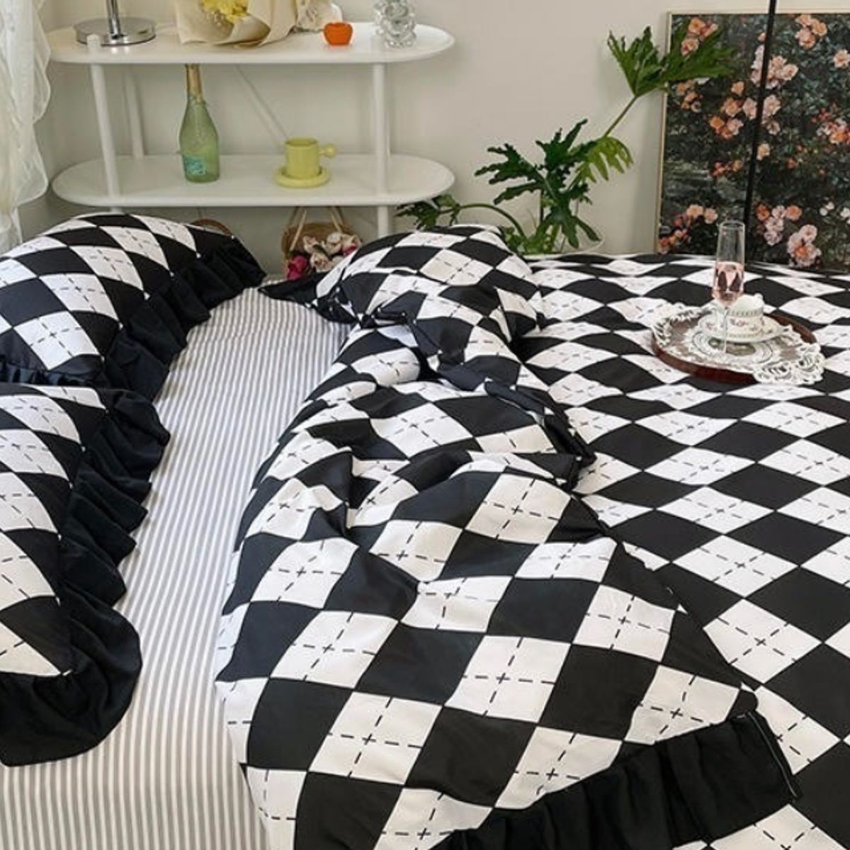 HOMER DESIGN - Set Ropa De Cama Sabanas +funda De Plumon 2 Plazas hm9