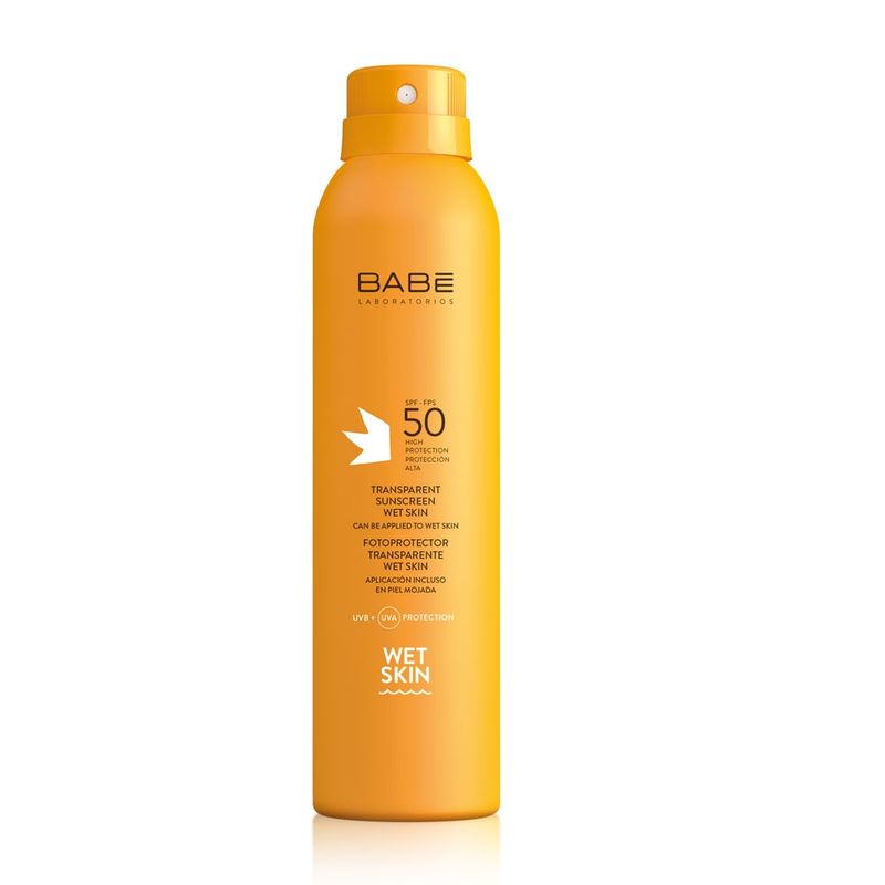 LABORATORIOS BABE - Fotoprotector Transparente Wet Skin SPF 50