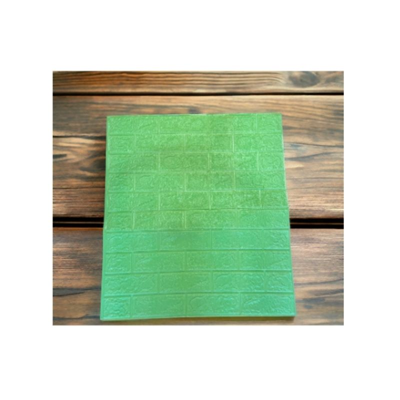 GENERICO - Lamina 3D Panel Autoadhesivas 70x77 Muralla Ladrillo Verde