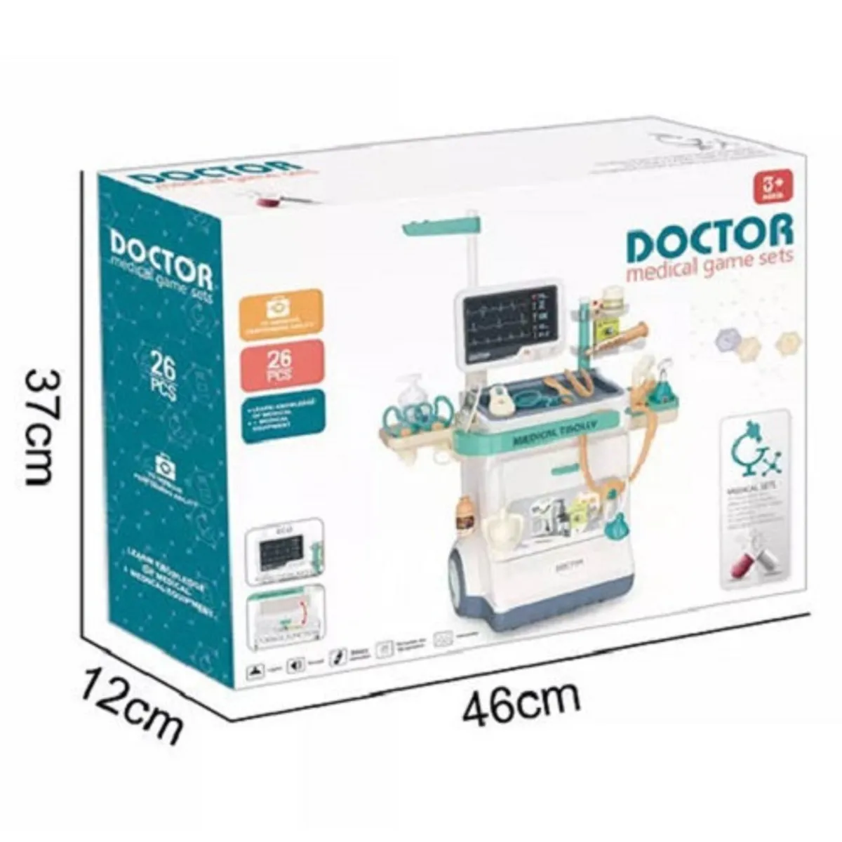 DRAGON I TOYS - Set Juego Consultorio Medico, Juego De Rol, Niños