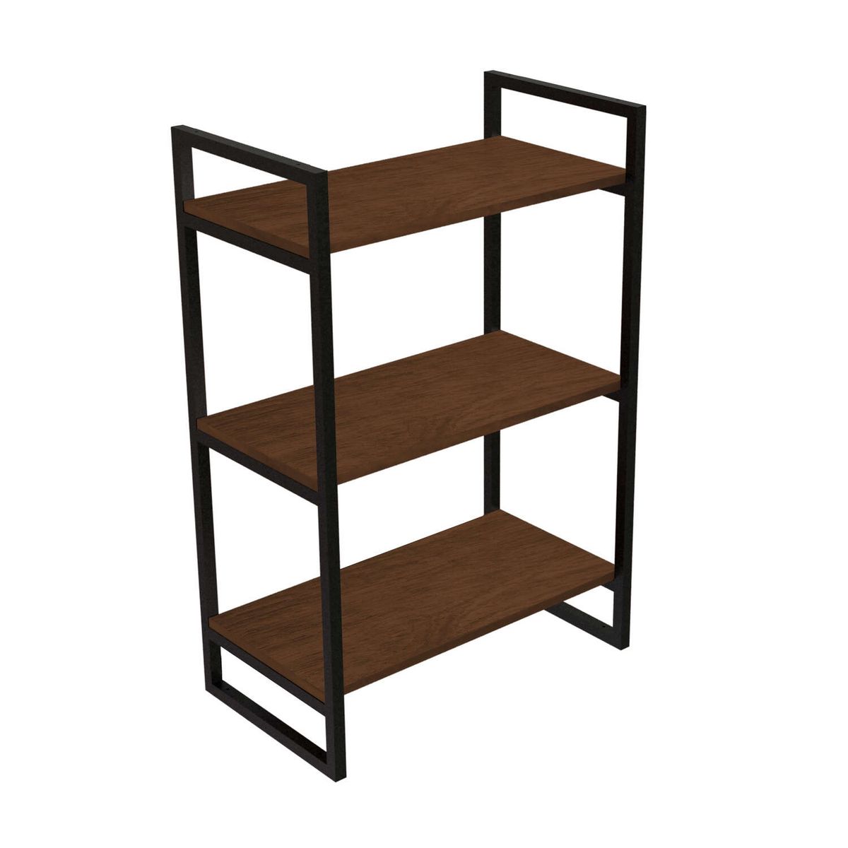 BRASFORMA - REPISA FLOTANTE INDUSTRIAL 3 TABLAS 90X60X34cm CAFE BRASFORMA