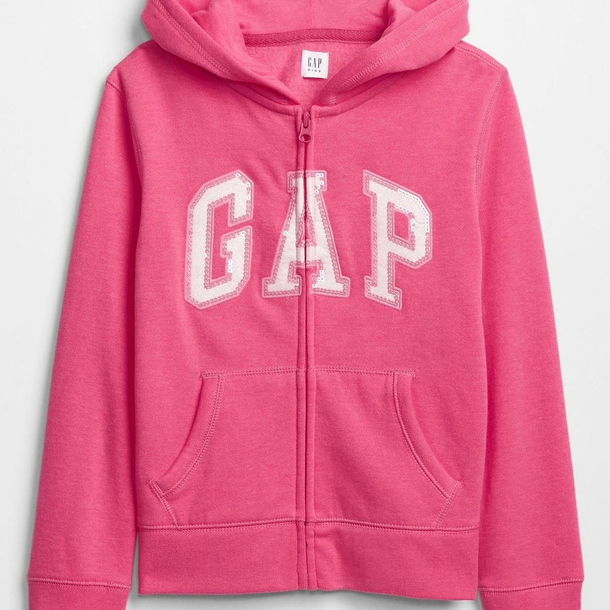 GAP - Poleron Logo Con Cierre Rosa GAP