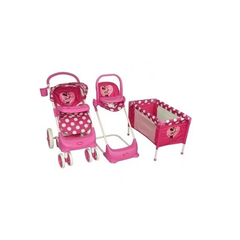 BEBESIT - Coche Para Muñeca Cuna Silla Minnie