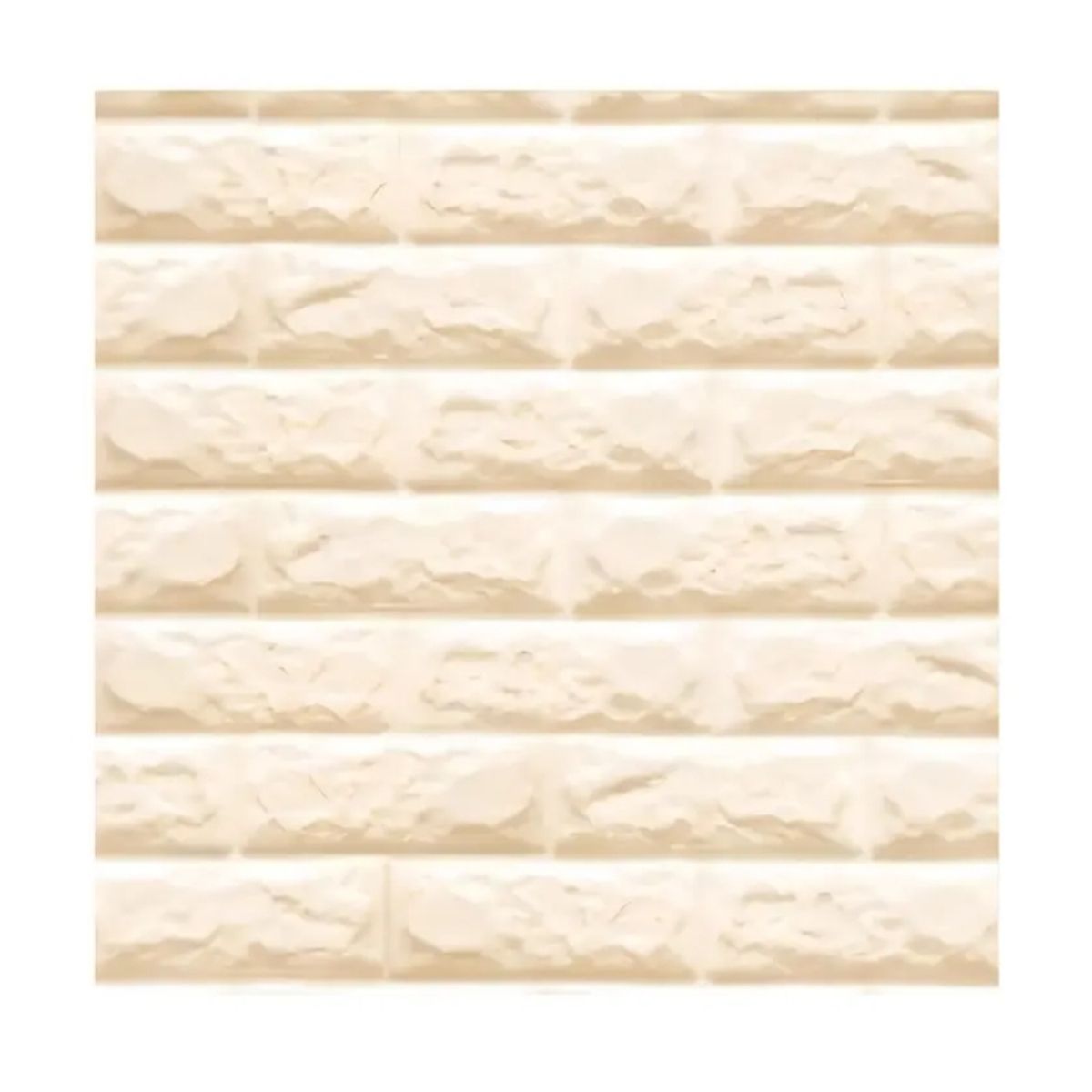 GENERICO - Lamina 3D Panel Autoadhesivas 70x77 Muralla Ladrillo Beige