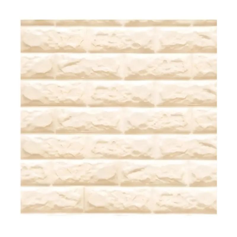 GENERICO - Lamina 3D Panel Autoadhesivas 70x77 Muralla Ladrillo Beige