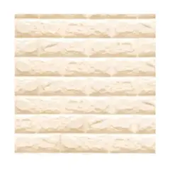 GENERICO - Lamina 3D Panel Autoadhesivas 70x77 Muralla Ladrillo Beige