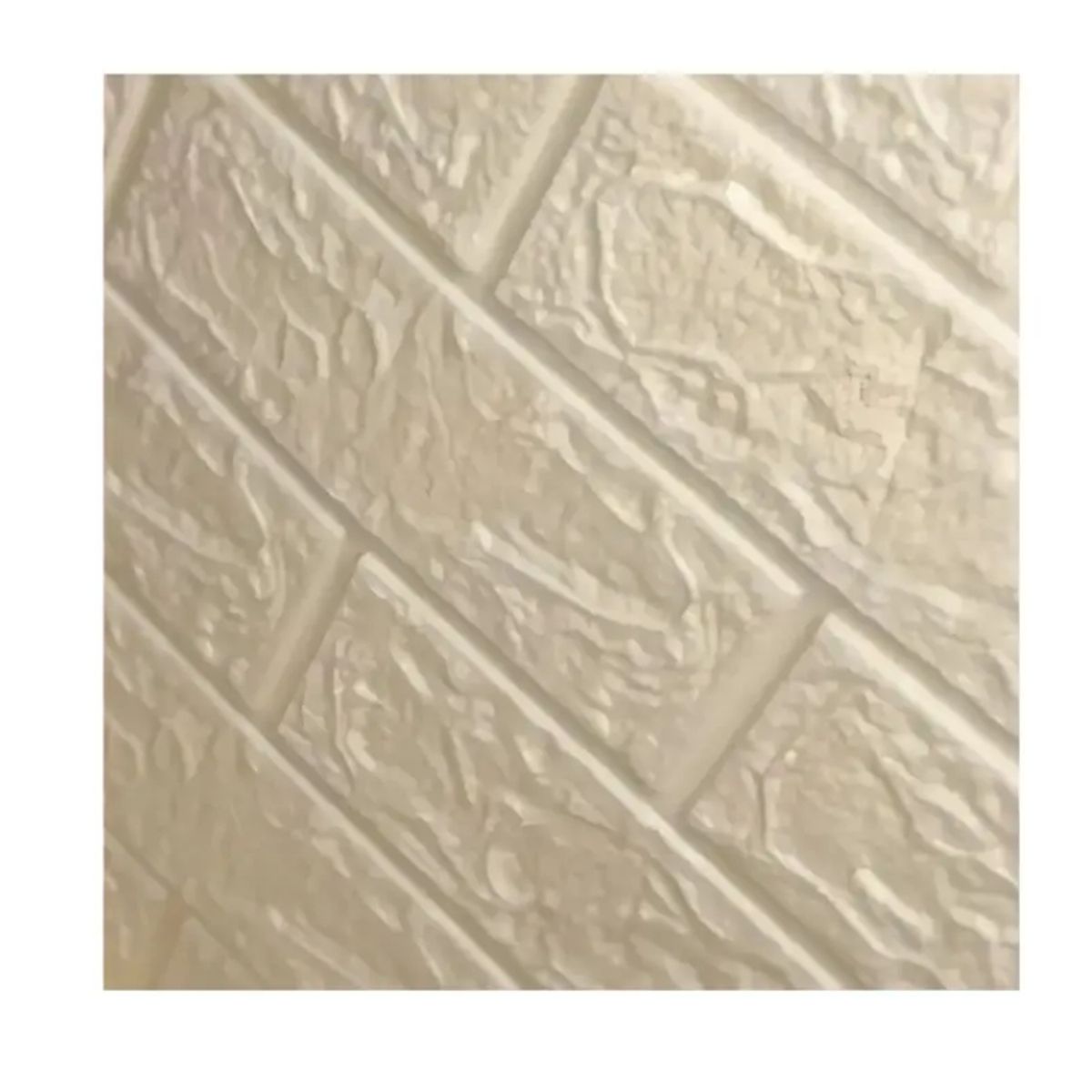 GENERICO - Lamina 3D Panel Autoadhesivas 70x77 Muralla Ladrillo Beige