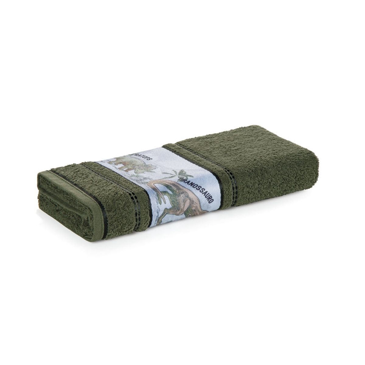 KARSTEN - Toalla de baño Karsten Dinosaurios Verde