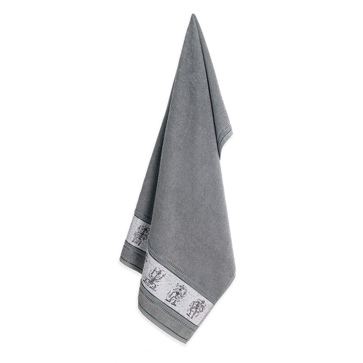 KARSTEN - Toalla de baño Karsten Robots Gris
