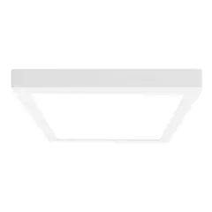 DEMASLED - Foco LED Cuadrado Borde Blanco Sobrepuesto 30cmx30Cm 24W Blanco Neutro