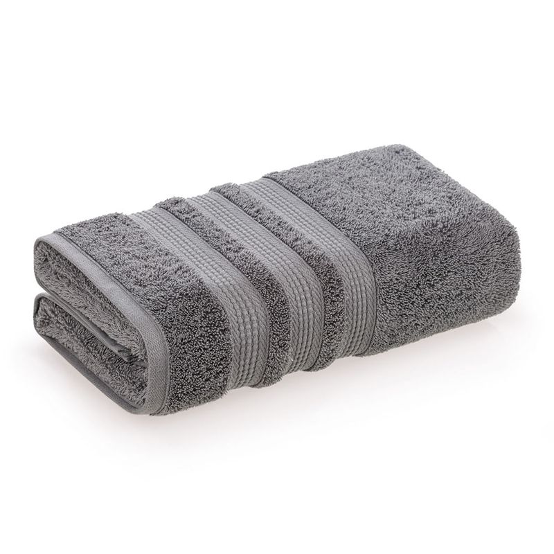 KARSTEN - Sábana de baño Karsten Suprema 550gr 86x150cm Gris
