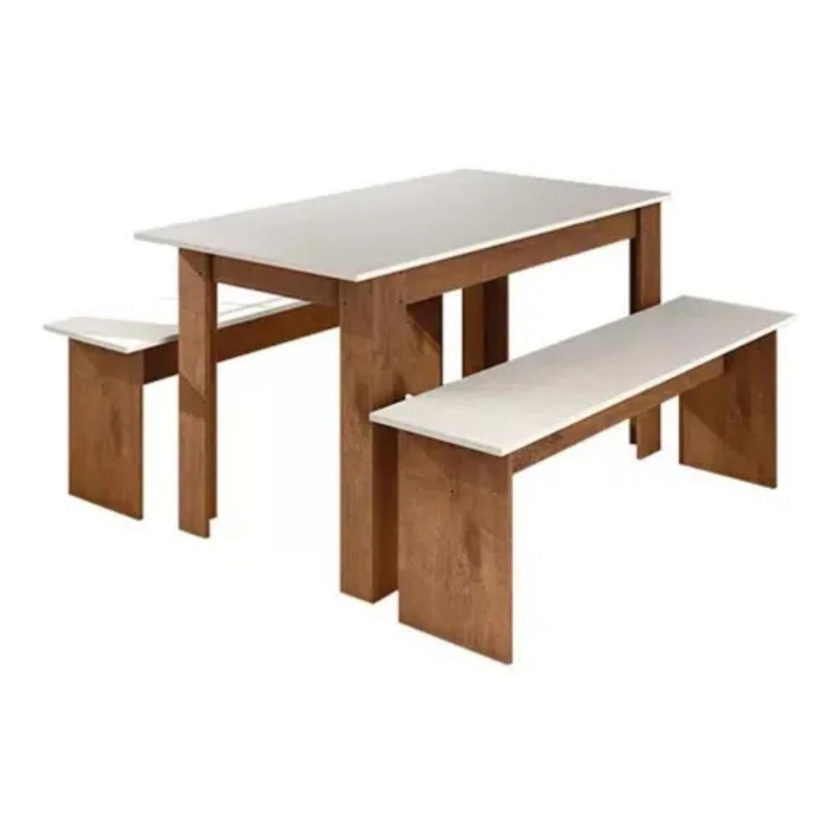 IMPORTCLICK - Comedor Madera 4 a 6 Personas Blanco