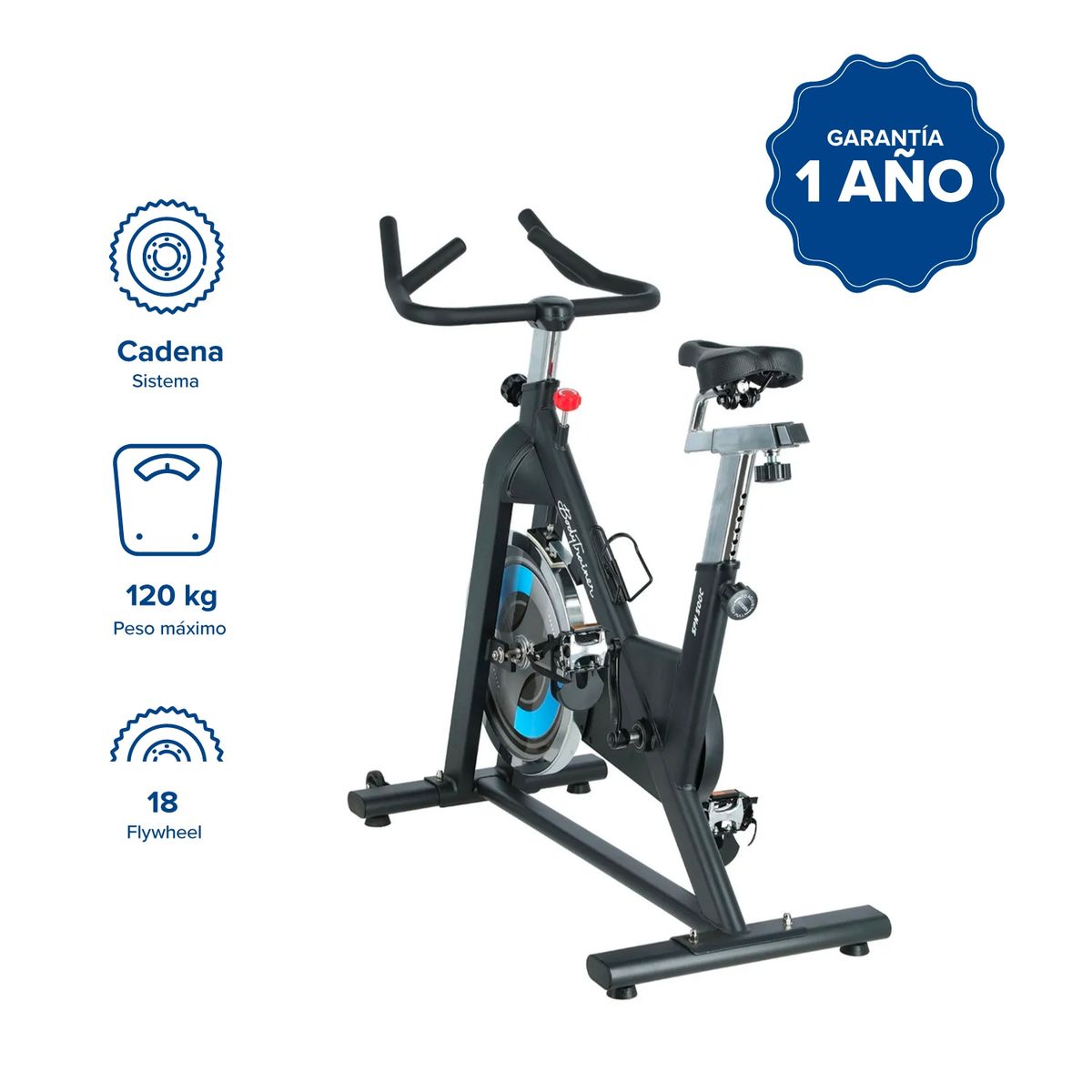 BODYTRAINER - Bicicleta De Spinning Bodytrainer Spn 500c De Cadena
