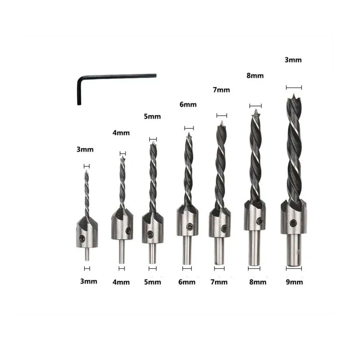 GENERICO - Brocas De Perforación Para Carpintería 23 Piezas
