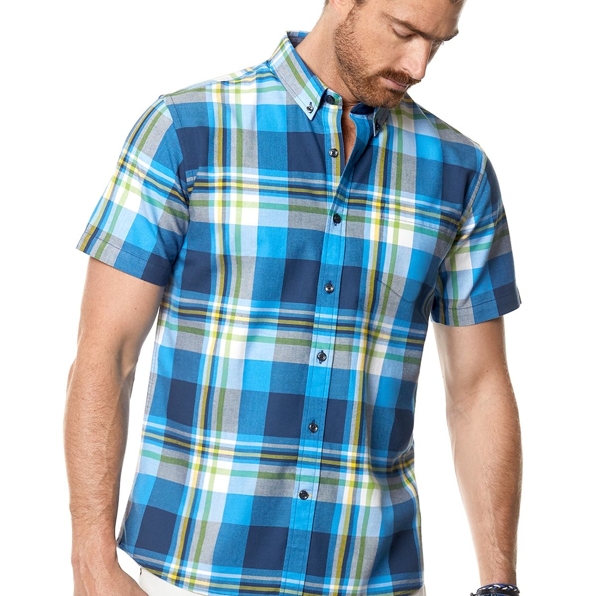 FEROUCH - Camisa Checkered Trenton Fj Azul Ferouch