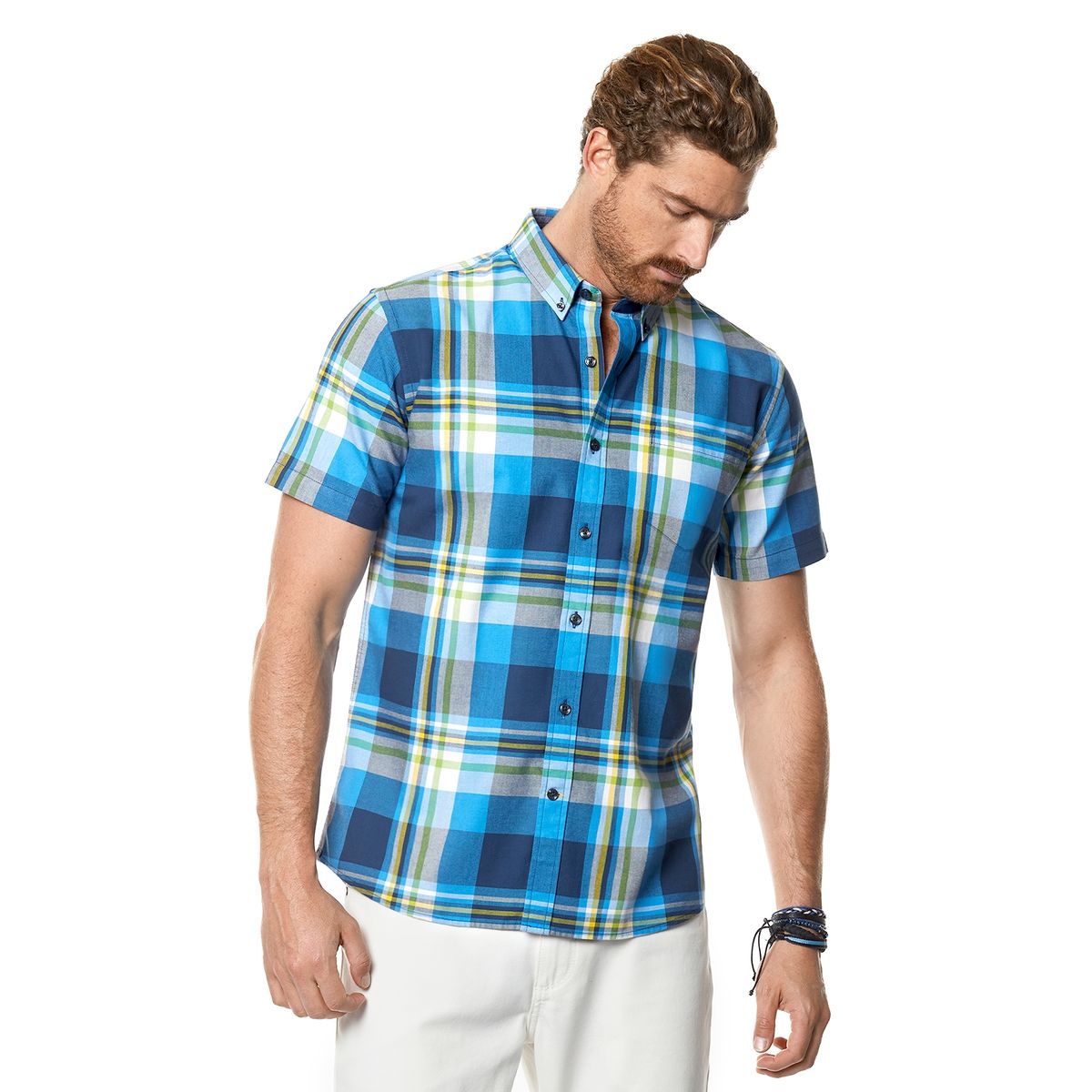 FEROUCH - Camisa Checkered Trenton Fj Azul Ferouch