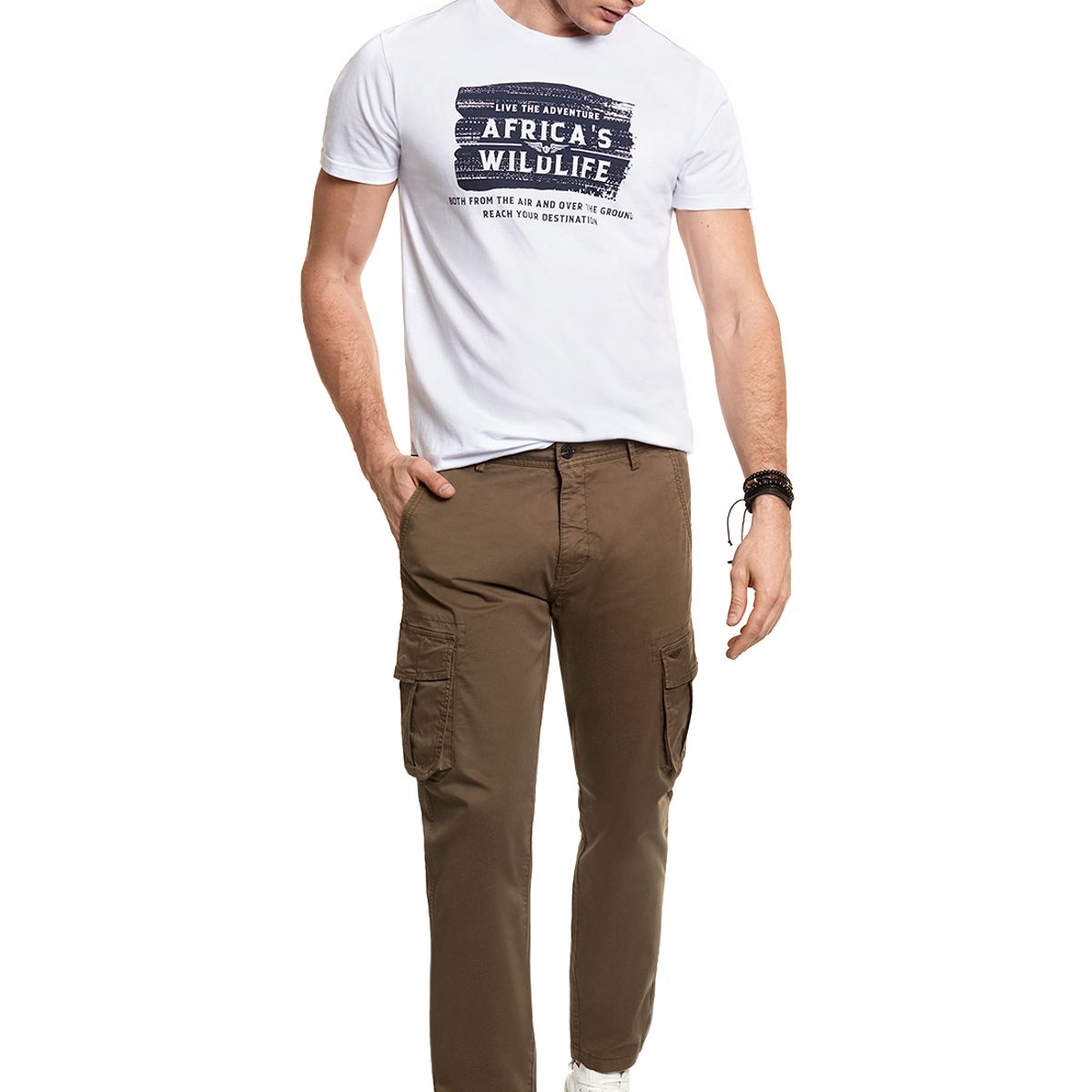 FEROUCH - Pantalón Cargo Fj Verde Ferouch