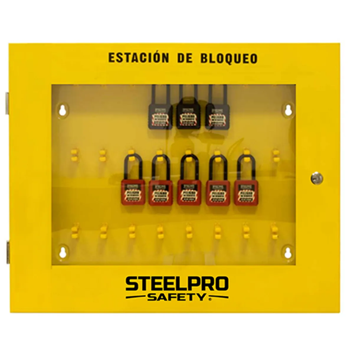 STEELPRO - Estación Para Bloqueo Grupal Amarilla