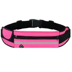 GENERICO - BANANO DEPORTIVO FUCSIA CON SALIDA PARA AUDIFONOS