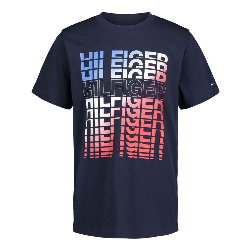 TOMMY HILFIGER - Polera Movie Logo Azul Tommy Hilfiger