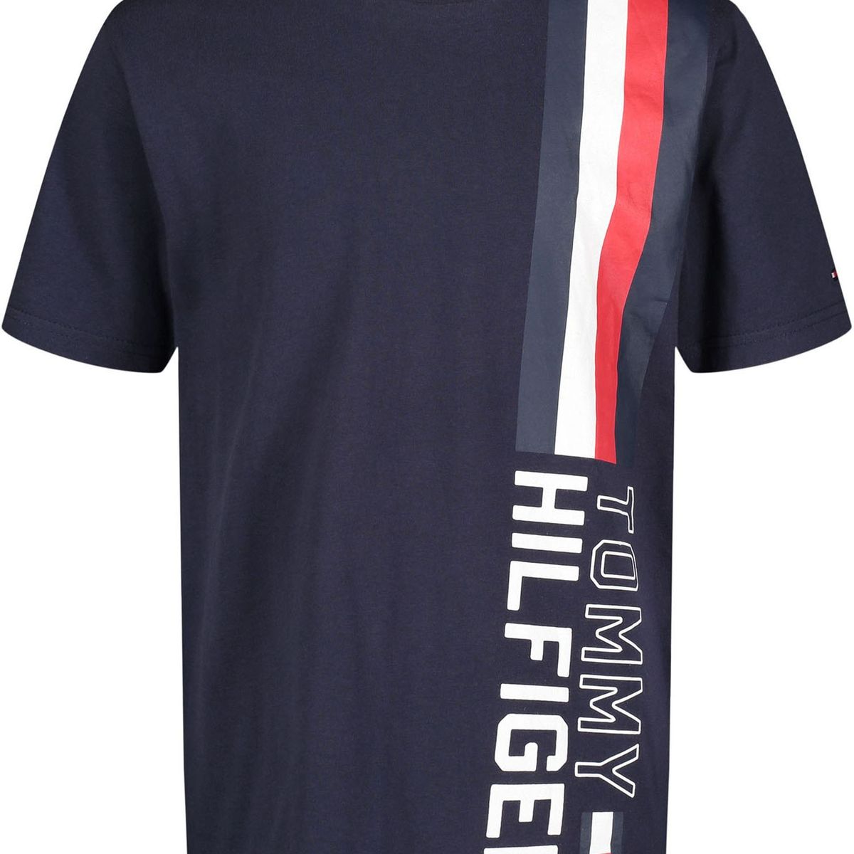 TOMMY HILFIGER - Polera Corporate Stripe Azul Niño