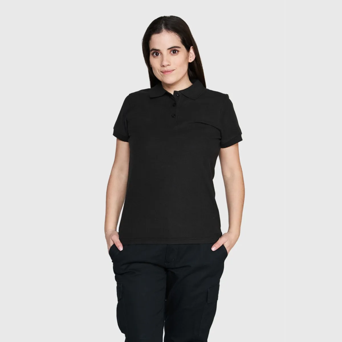 JAYSON - Polera Piqué 80/20 M/C Mujer