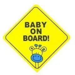 GENERICO - Letrero Baby on Board Jirafa