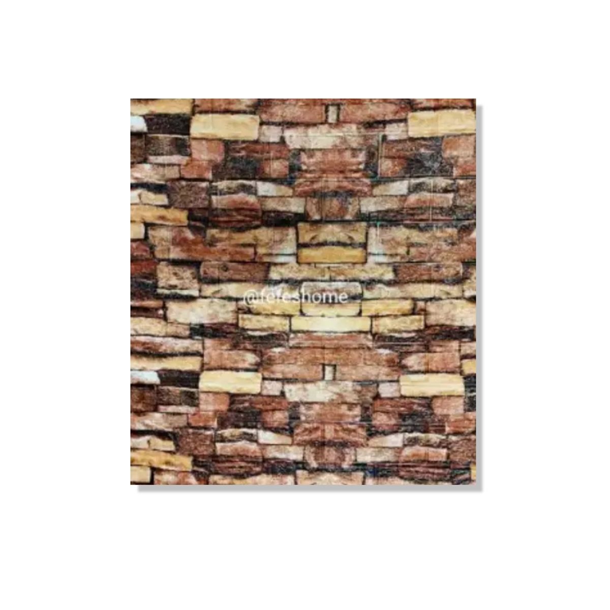 GENERICO - Lamina 3D Panel Autoadhesivas 70x77 Muralla Ladrillo Piedra Barniz