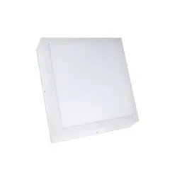 DEMASLED - Foco LED Cuadrado Borde Blanco Sobrepuesto 22x22Cm 18W Luz cálida