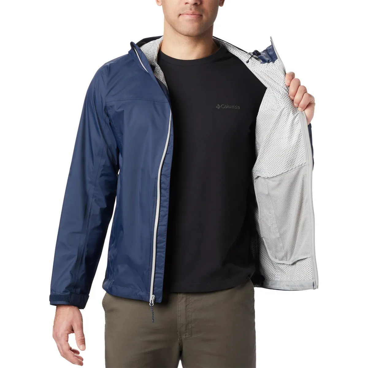 COLUMBIA - Parka Hombre Evapouration Jacket Azul COLUMBIA