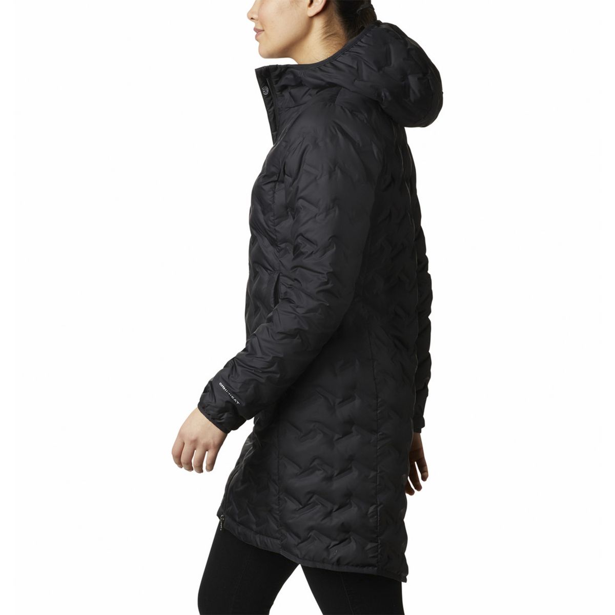 COLUMBIA - Parka Mujer Delta Ridge Long Jkt Negro COLUMBIA
