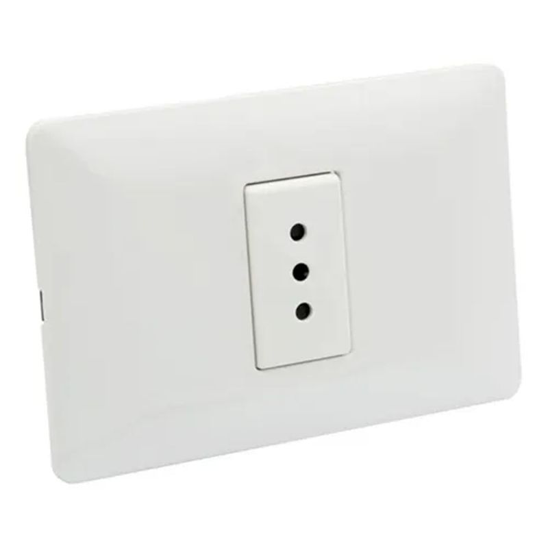 PHILCO - Enchufe ParaMuro Simple 250V 10A Blanco 78555
