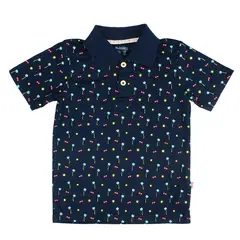 BUBBLE GUMMERS - POLERA NIÑO BUBBLEGUMMERS ELEVATED NATURE BLUE