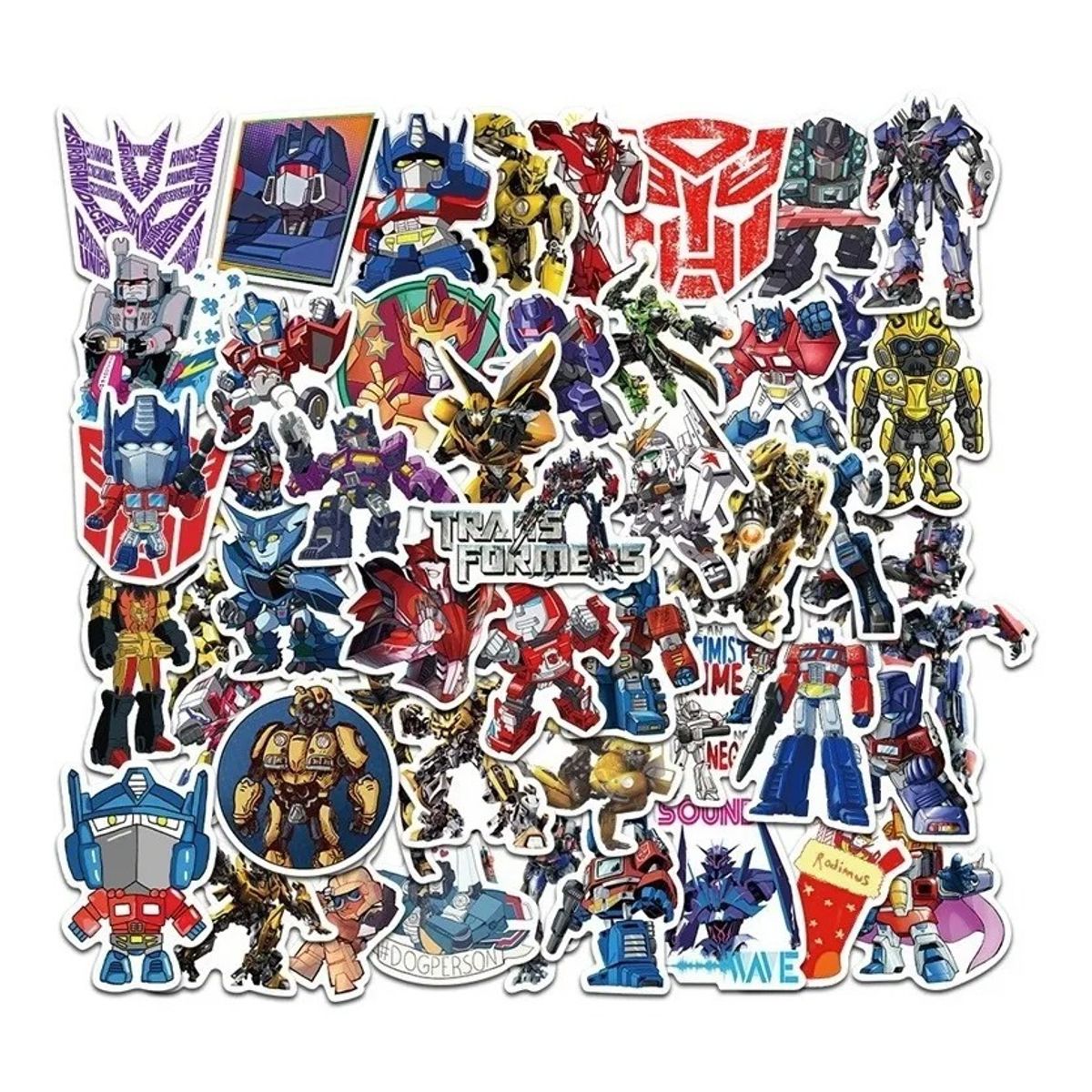 50 Stickers De Transformers - Etiquetas Autoadhesivas, marca GARSIL - Foto Principal