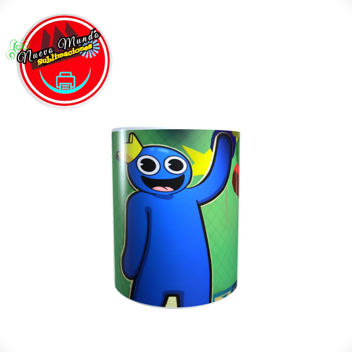 GENERICO - Taza Blanca De Rainbow Friends - Roblox
