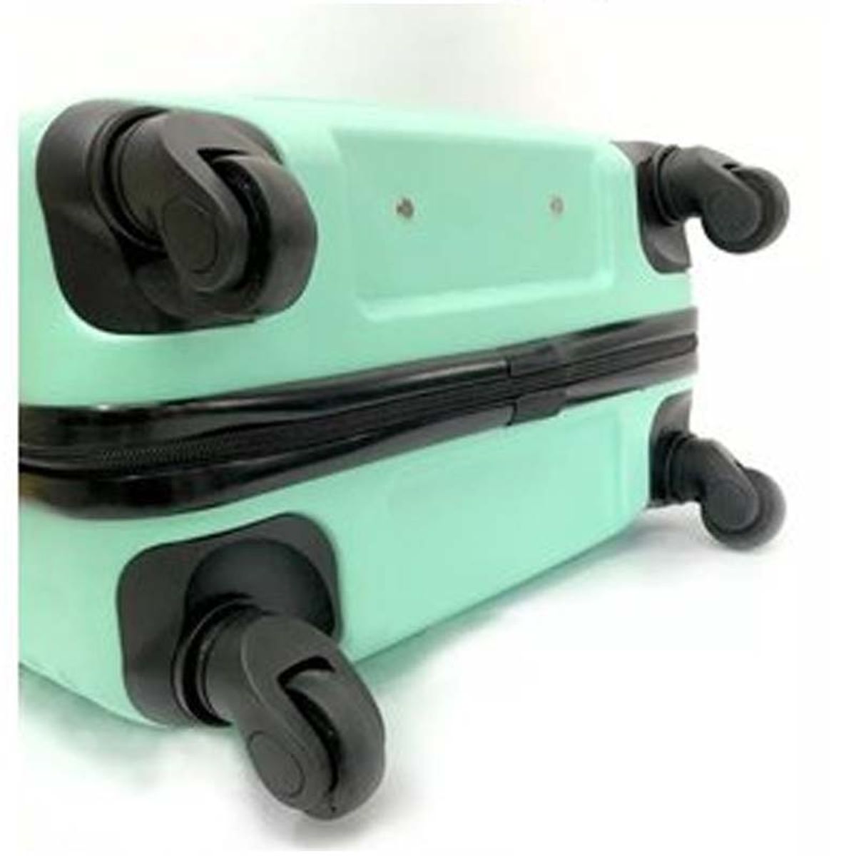 TODODESCUENTO - Set 3 Maletas Abs Ruedas 360° - Menta.